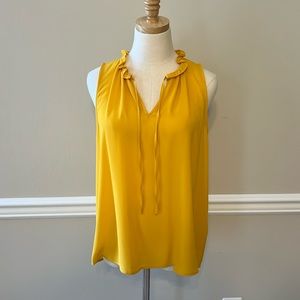 Cece mustard yellow tank top
